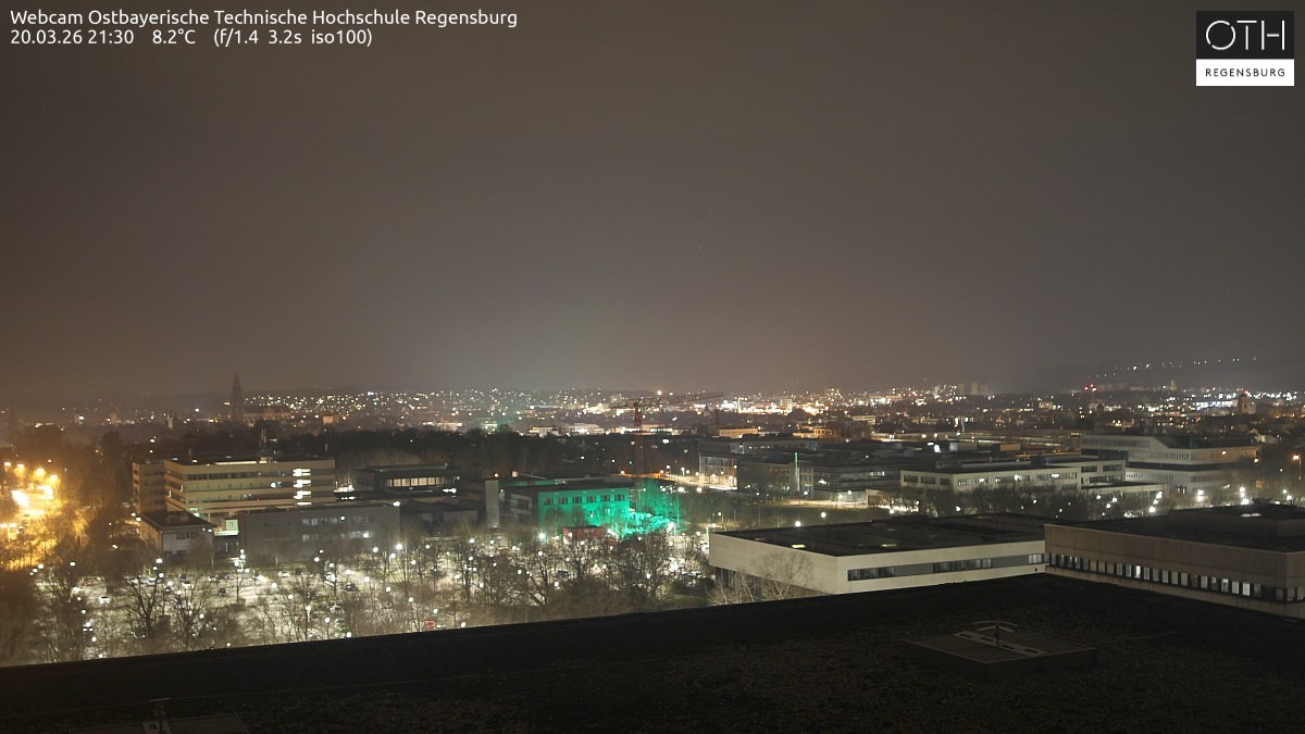 Archiv Foto Webcam Regensburg: Technische Hochschule
