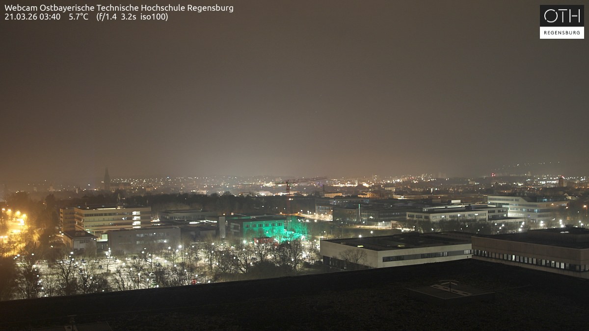 Archiv Foto Webcam Regensburg: Technische Hochschule