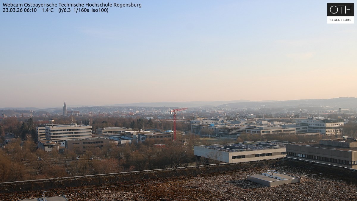 Archiv Foto Webcam Regensburg: Technische Hochschule