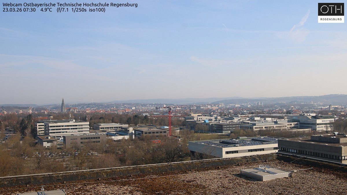 Archiv Foto Webcam Regensburg: Technische Hochschule