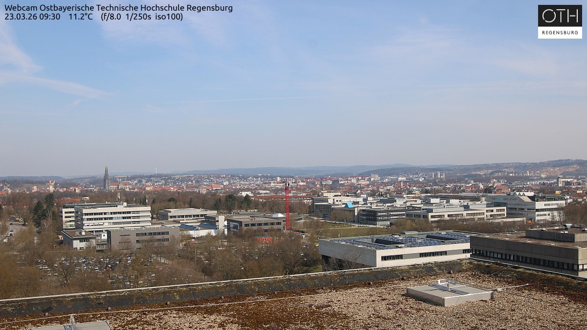 Archiv Foto Webcam Regensburg: Technische Hochschule