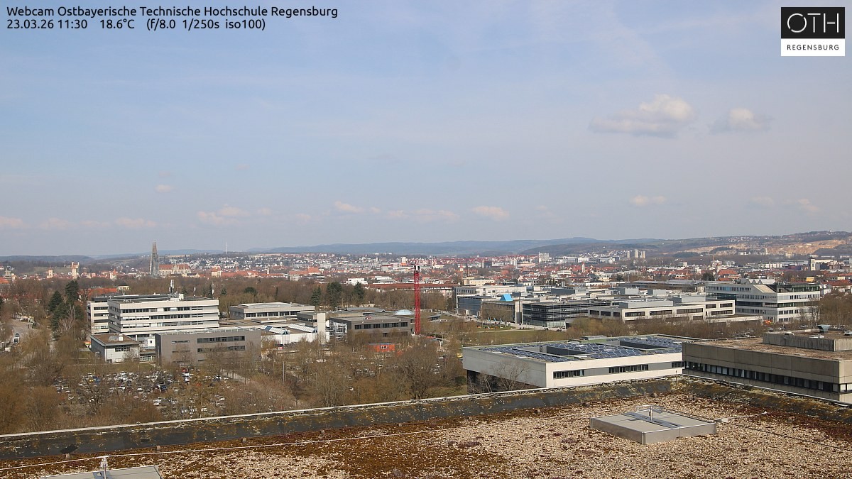 Archiv Foto Webcam Regensburg: Technische Hochschule