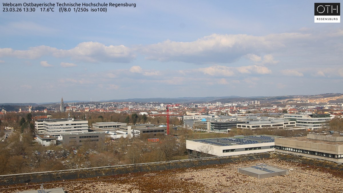 Archiv Foto Webcam Regensburg: Technische Hochschule