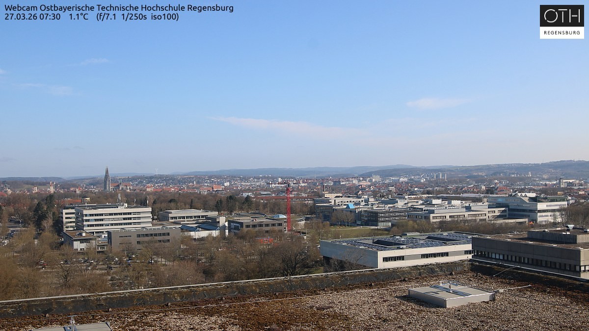 Archiv Foto Webcam Regensburg: Technische Hochschule