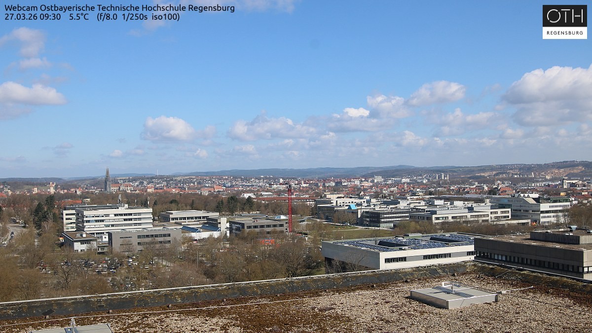 Archiv Foto Webcam Regensburg: Technische Hochschule