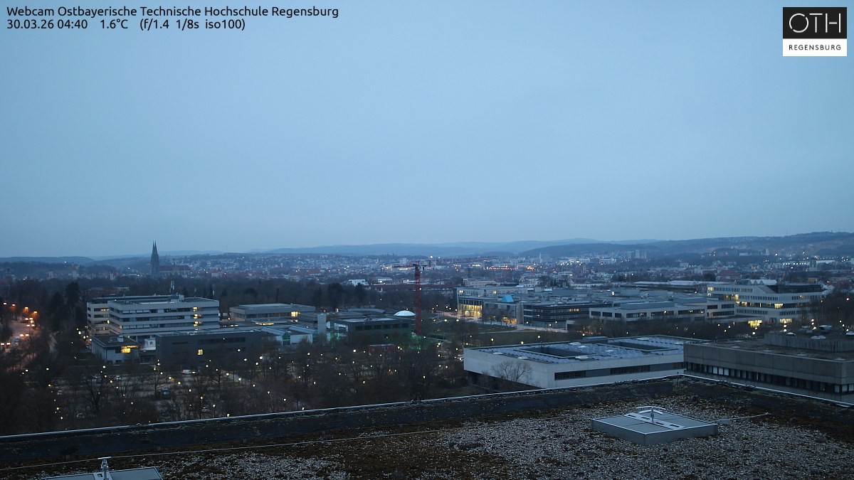 Archiv Foto Webcam Regensburg: Technische Hochschule