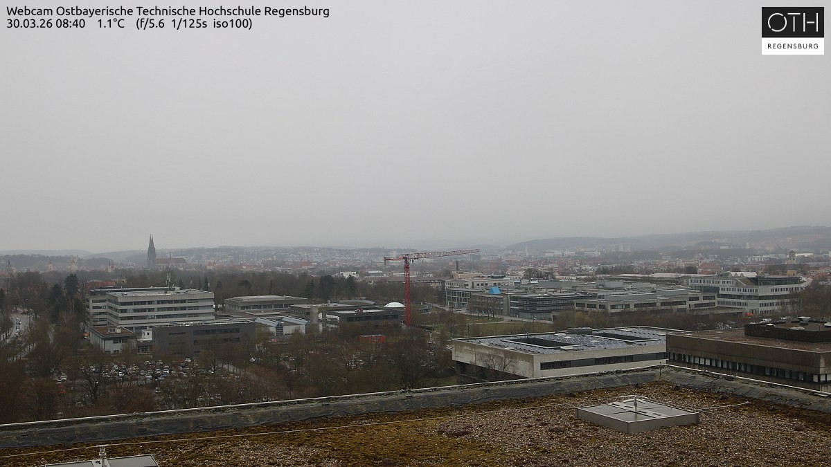 Archiv Foto Webcam Regensburg: Technische Hochschule