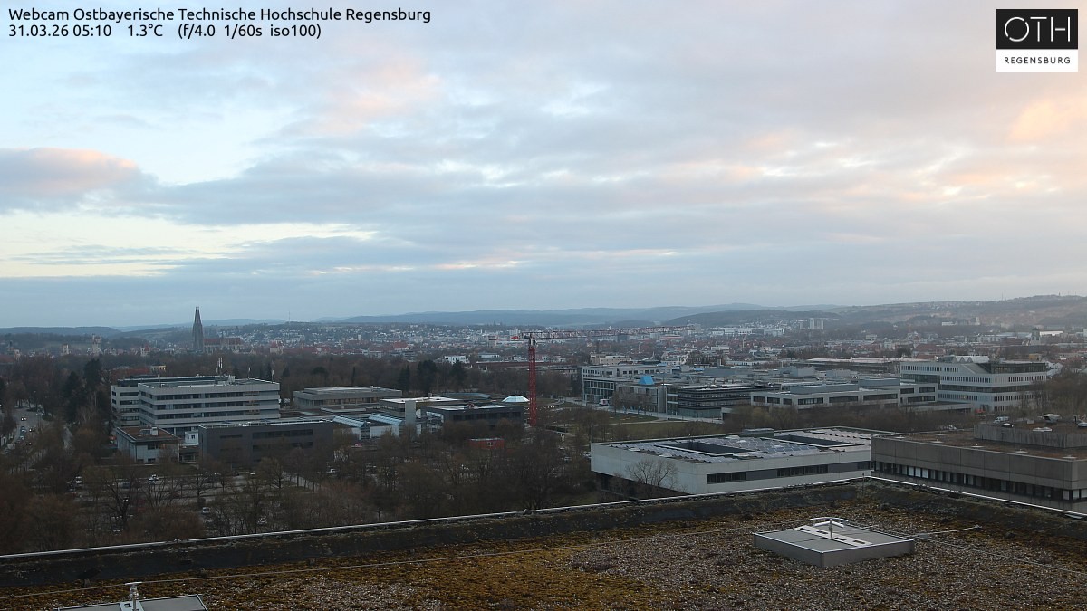 Archiv Foto Webcam Regensburg: Technische Hochschule
