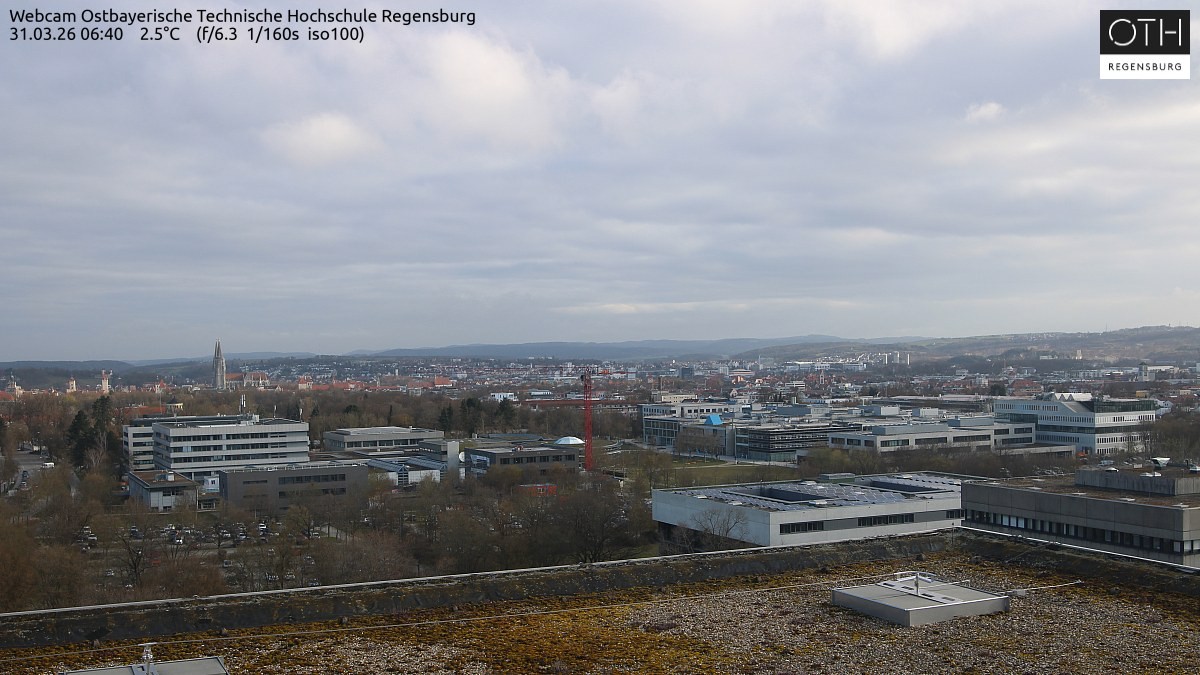 Archiv Foto Webcam Regensburg: Technische Hochschule