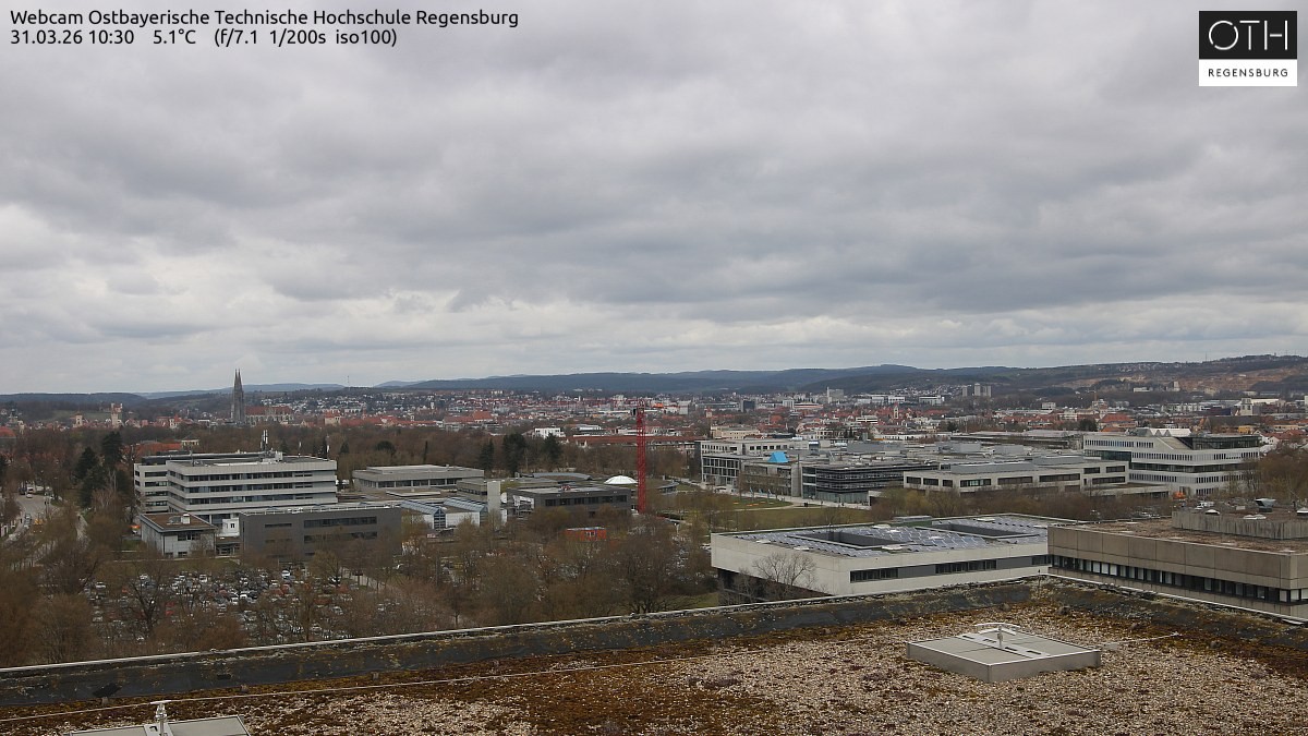 Archiv Foto Webcam Regensburg: Technische Hochschule