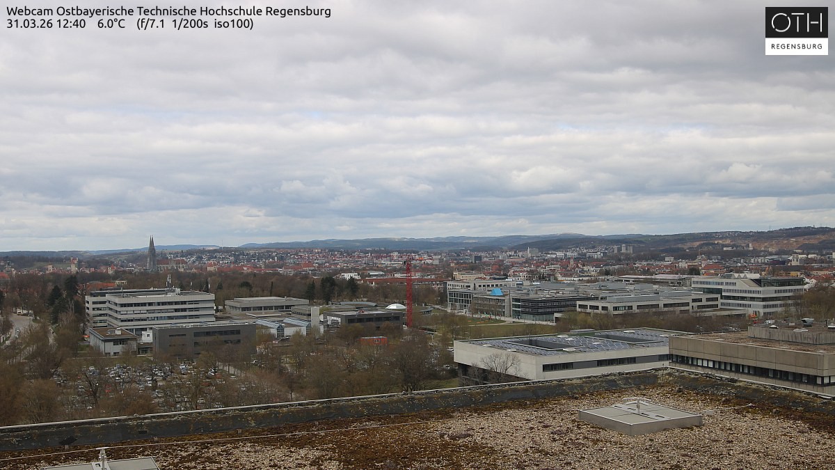 Archiv Foto Webcam Regensburg: Technische Hochschule