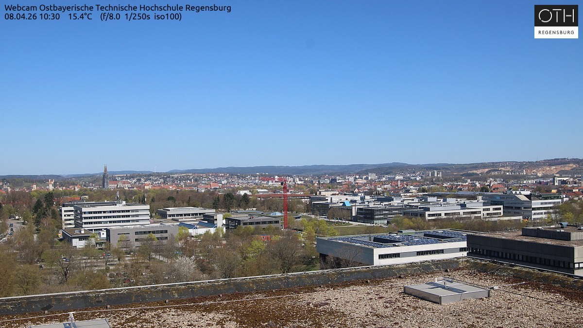 Archiv Foto Webcam Regensburg: Technische Hochschule