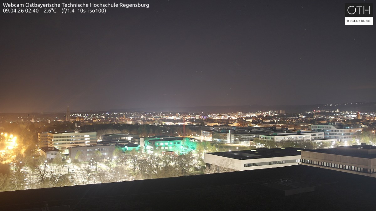 Archiv Foto Webcam Regensburg: Technische Hochschule