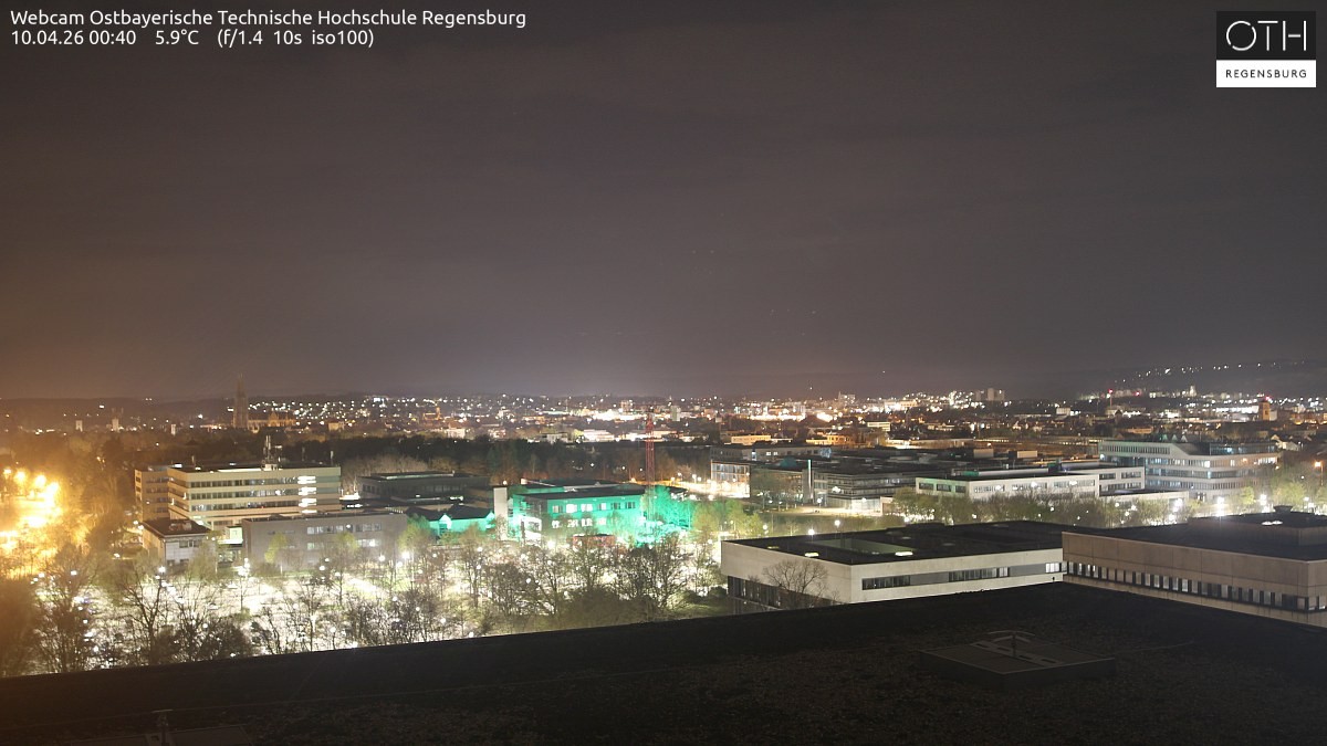 Archiv Foto Webcam Regensburg: Technische Hochschule