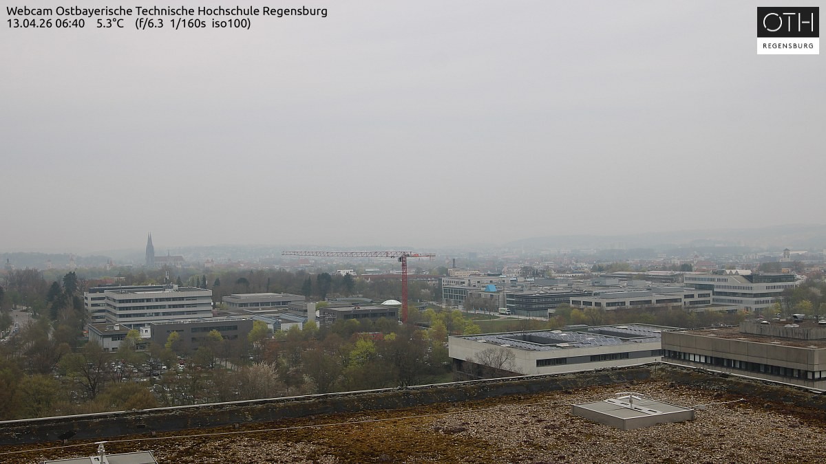 Archiv Foto Webcam Regensburg: Technische Hochschule