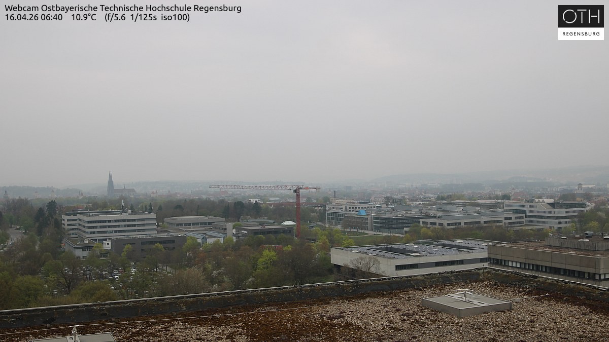 Archiv Foto Webcam Regensburg: Technische Hochschule