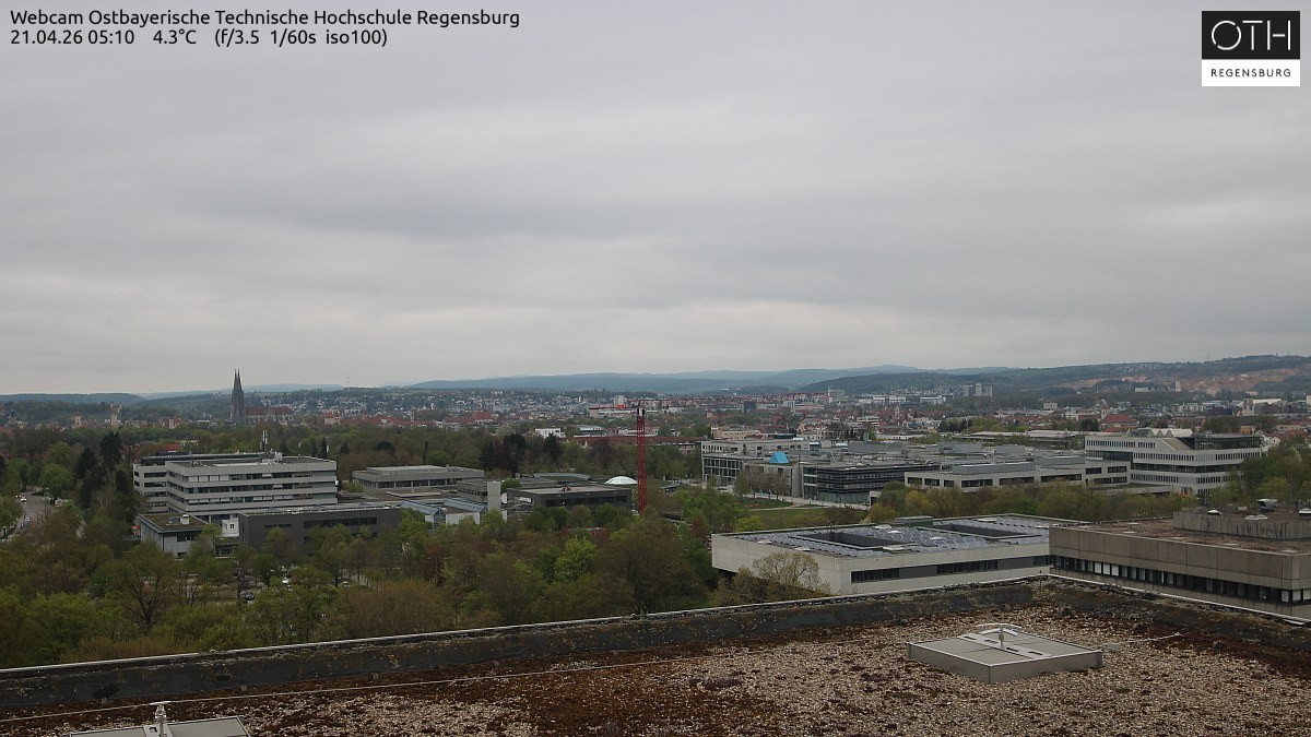 Archiv Foto Webcam Regensburg: Technische Hochschule