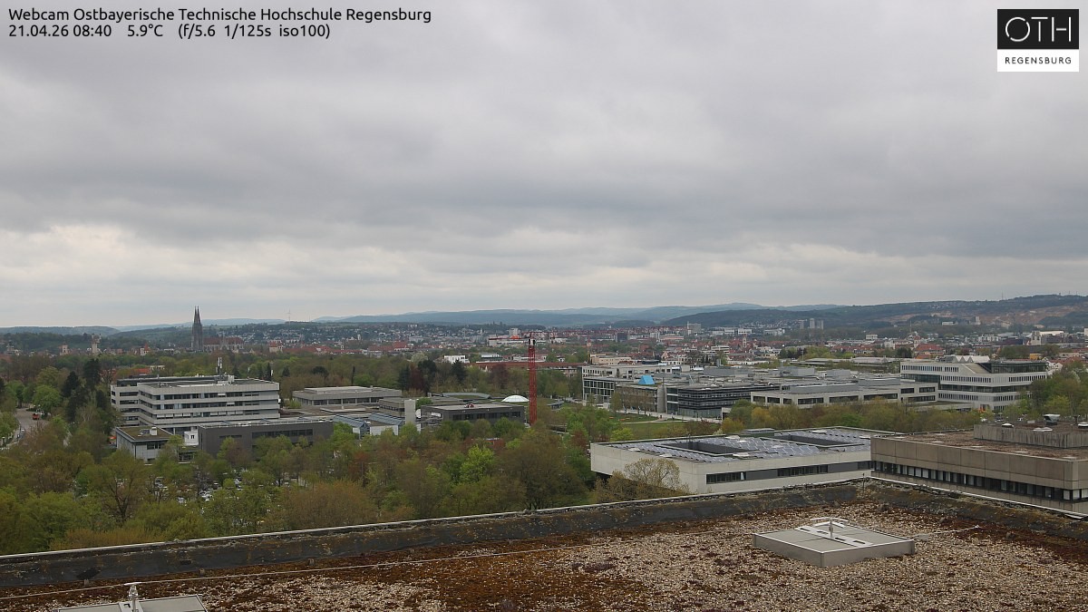 Archiv Foto Webcam Regensburg: Technische Hochschule