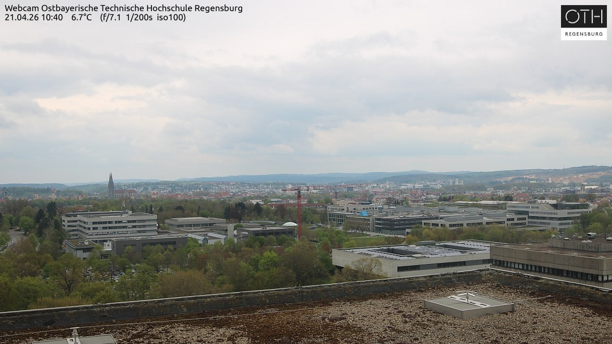 Archiv Foto Webcam Regensburg: Technische Hochschule