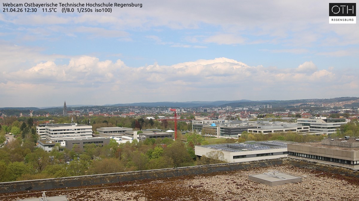Archiv Foto Webcam Regensburg: Technische Hochschule