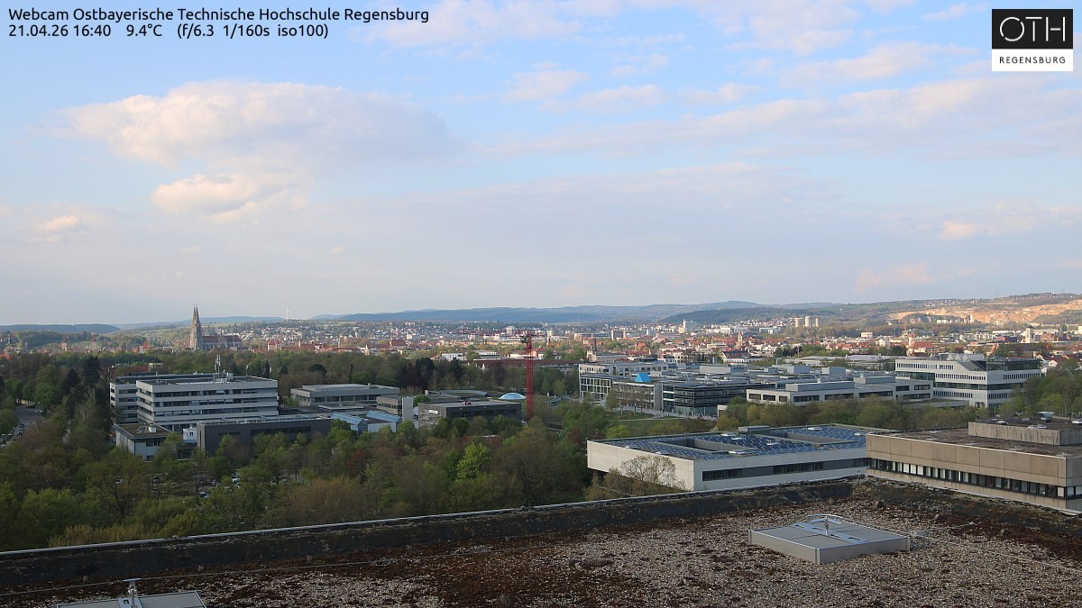 Archiv Foto Webcam Regensburg: Technische Hochschule
