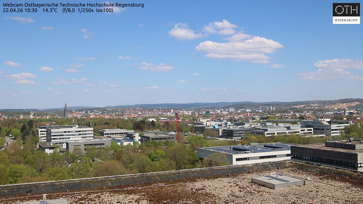 Archiv Foto Webcam Regensburg: Technische Hochschule