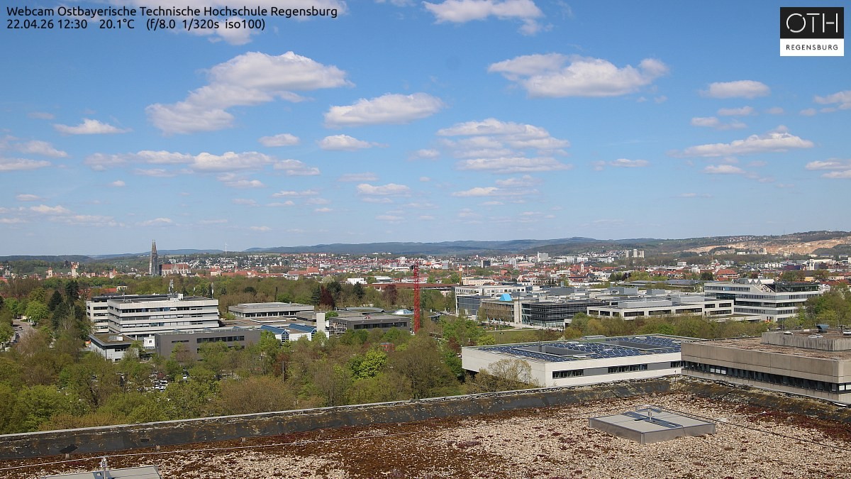 Archiv Foto Webcam Regensburg: Technische Hochschule