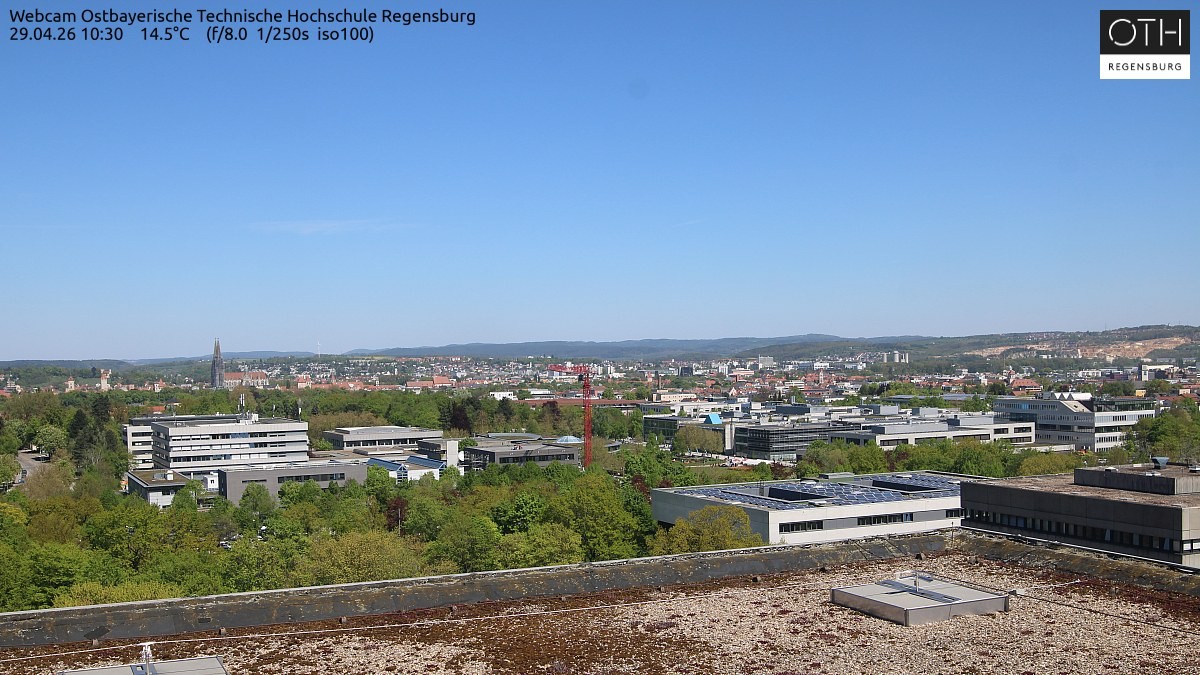 Archiv Foto Webcam Regensburg: Technische Hochschule