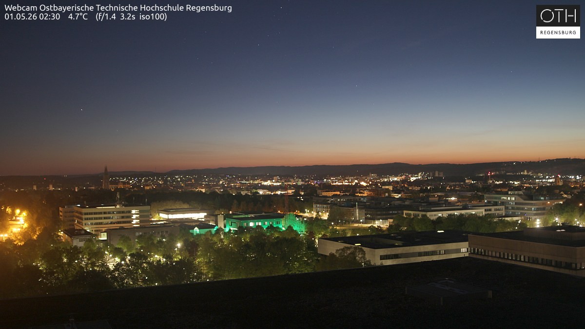 Archiv Foto Webcam Regensburg: Technische Hochschule
