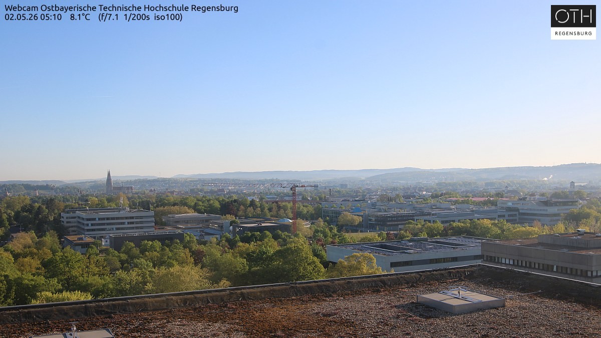 Archiv Foto Webcam Regensburg: Technische Hochschule