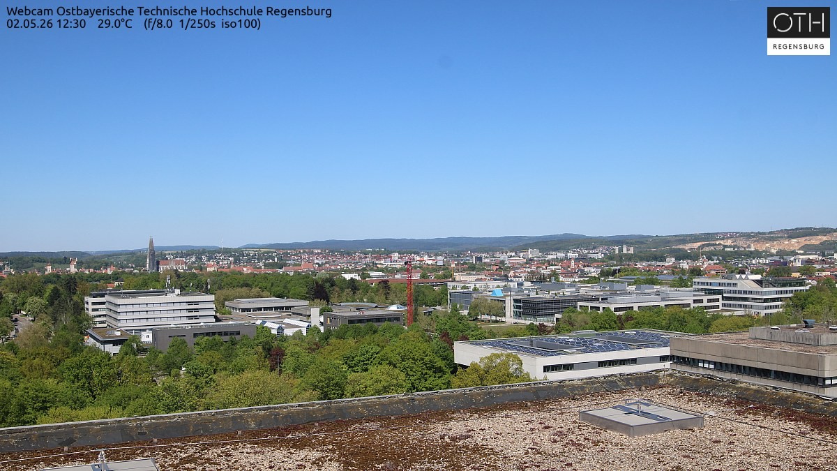 Archiv Foto Webcam Regensburg: Technische Hochschule