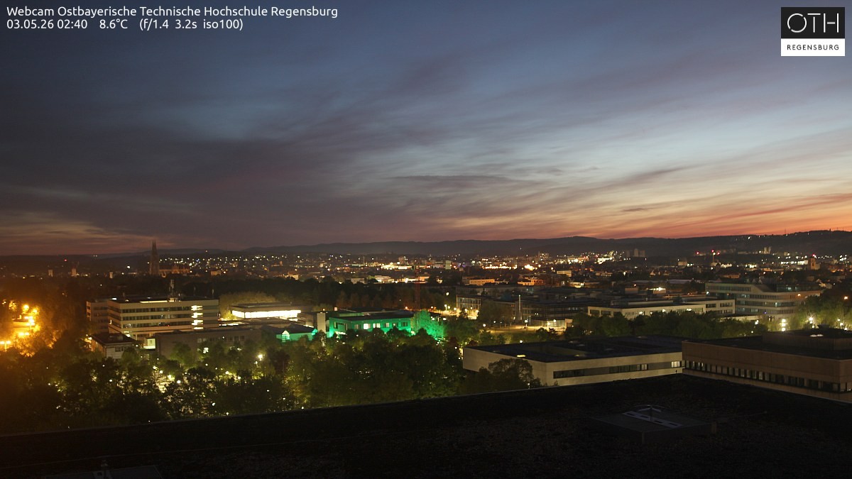 Archiv Foto Webcam Regensburg: Technische Hochschule