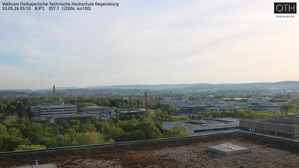 Archiv Foto Webcam Regensburg: Technische Hochschule