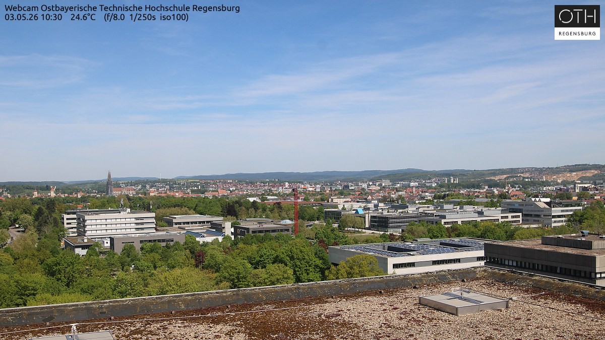 Archiv Foto Webcam Regensburg: Technische Hochschule
