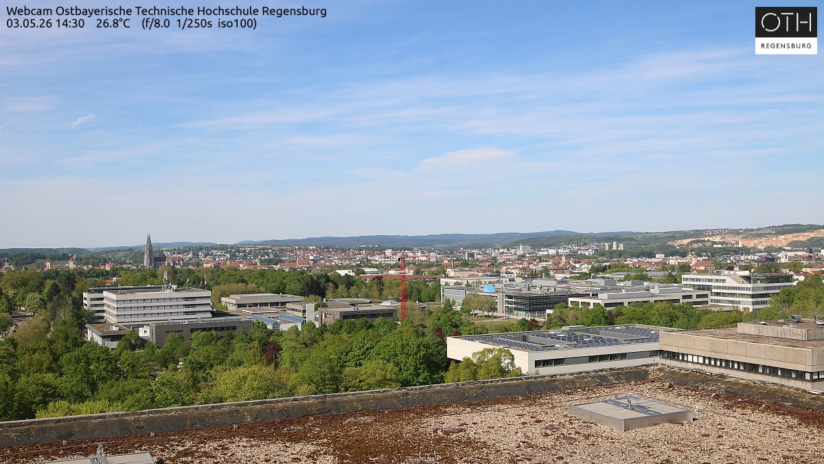 Archiv Foto Webcam Regensburg: Technische Hochschule