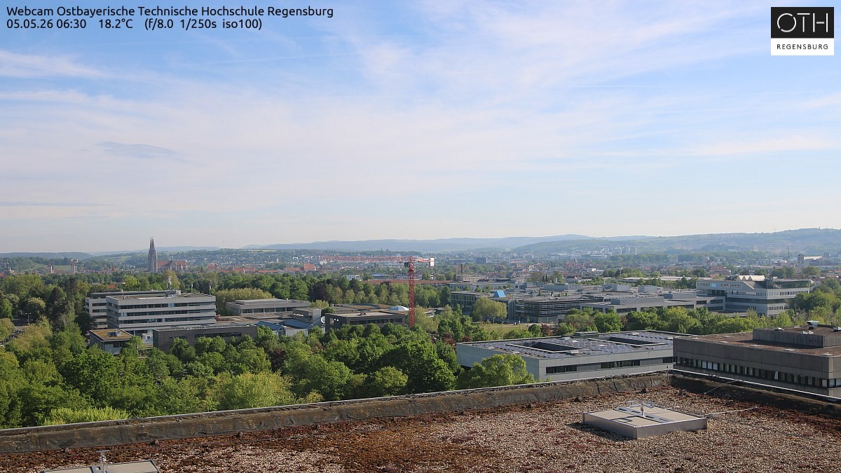 Archiv Foto Webcam Regensburg: Technische Hochschule