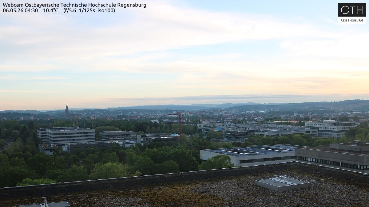 Archiv Foto Webcam Regensburg: Technische Hochschule
