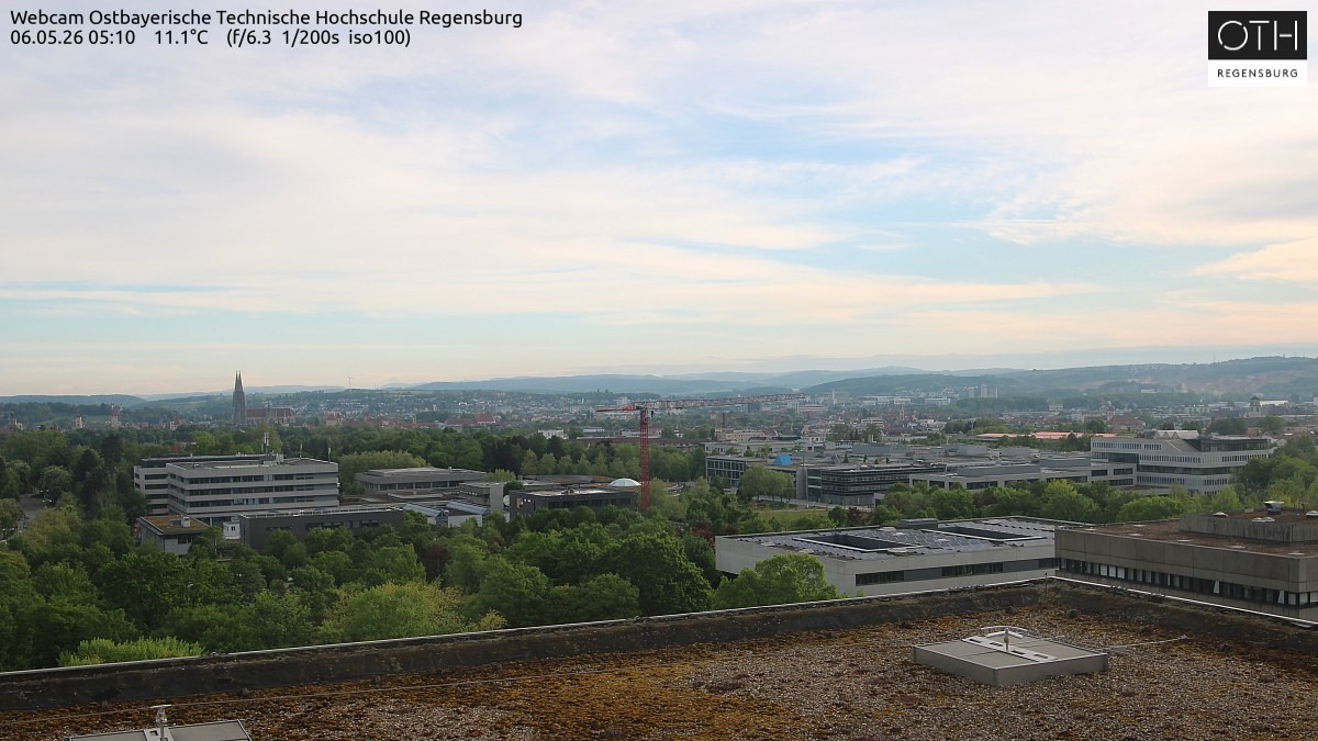 Archiv Foto Webcam Regensburg: Technische Hochschule