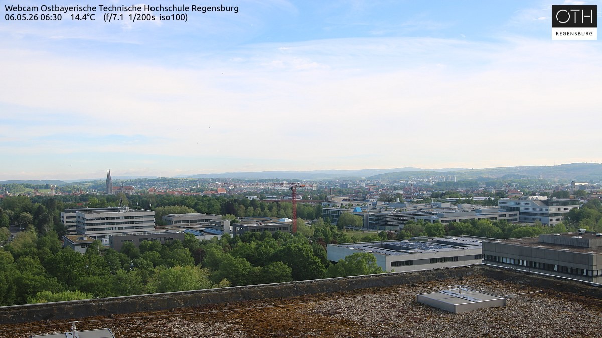 Archiv Foto Webcam Regensburg: Technische Hochschule