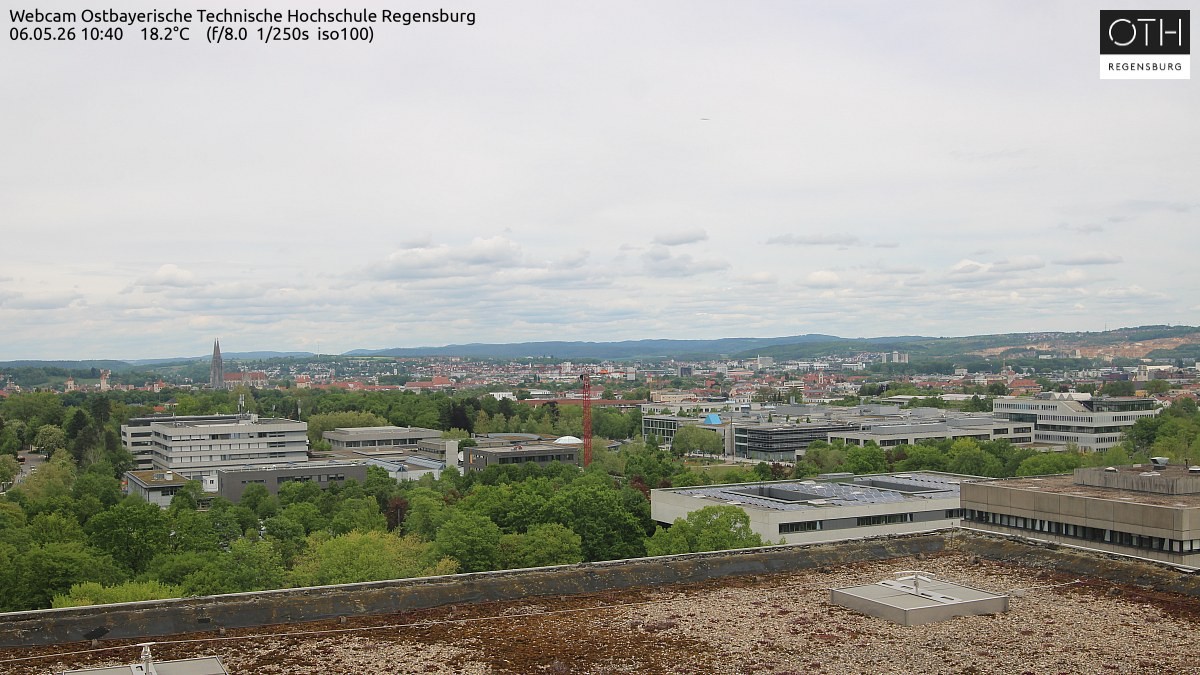 Archiv Foto Webcam Regensburg: Technische Hochschule