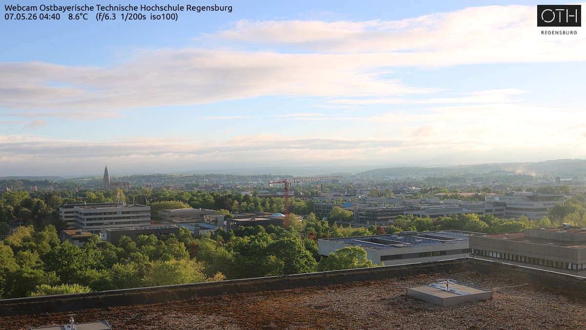 Archiv Foto Webcam Regensburg: Technische Hochschule