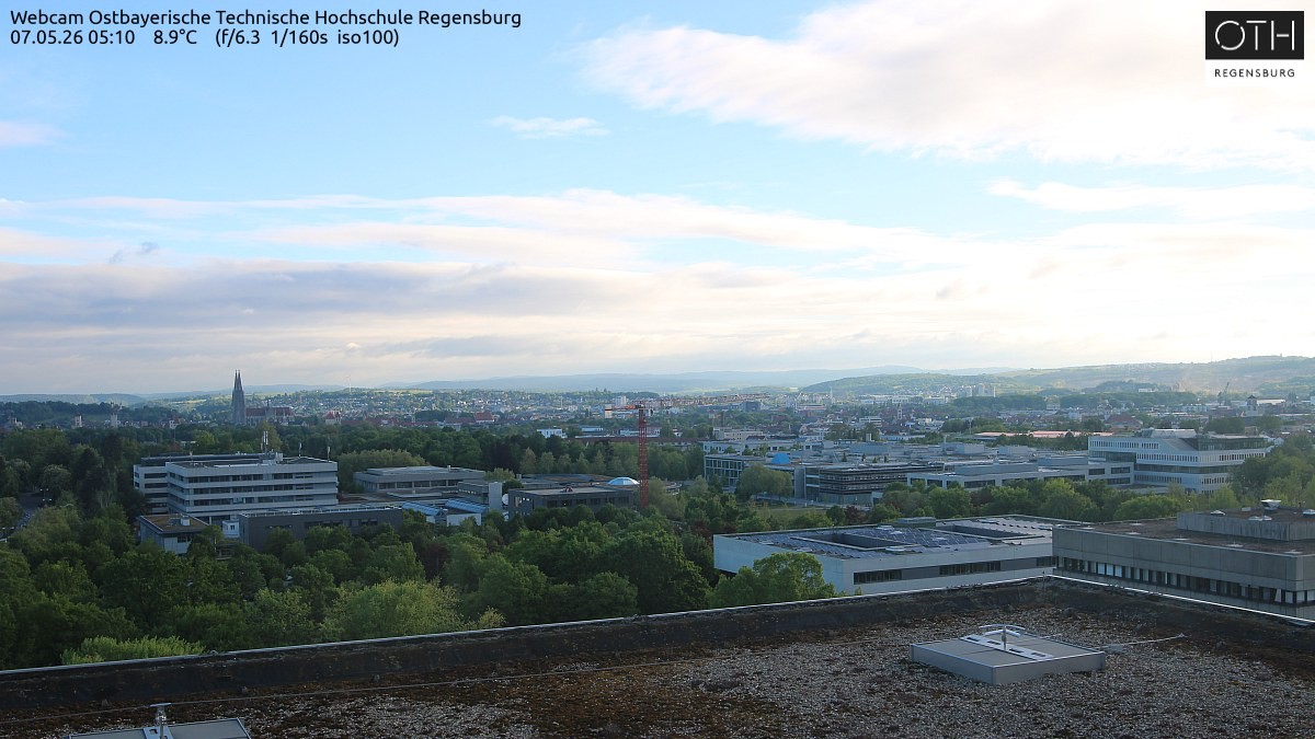 Archiv Foto Webcam Regensburg: Technische Hochschule