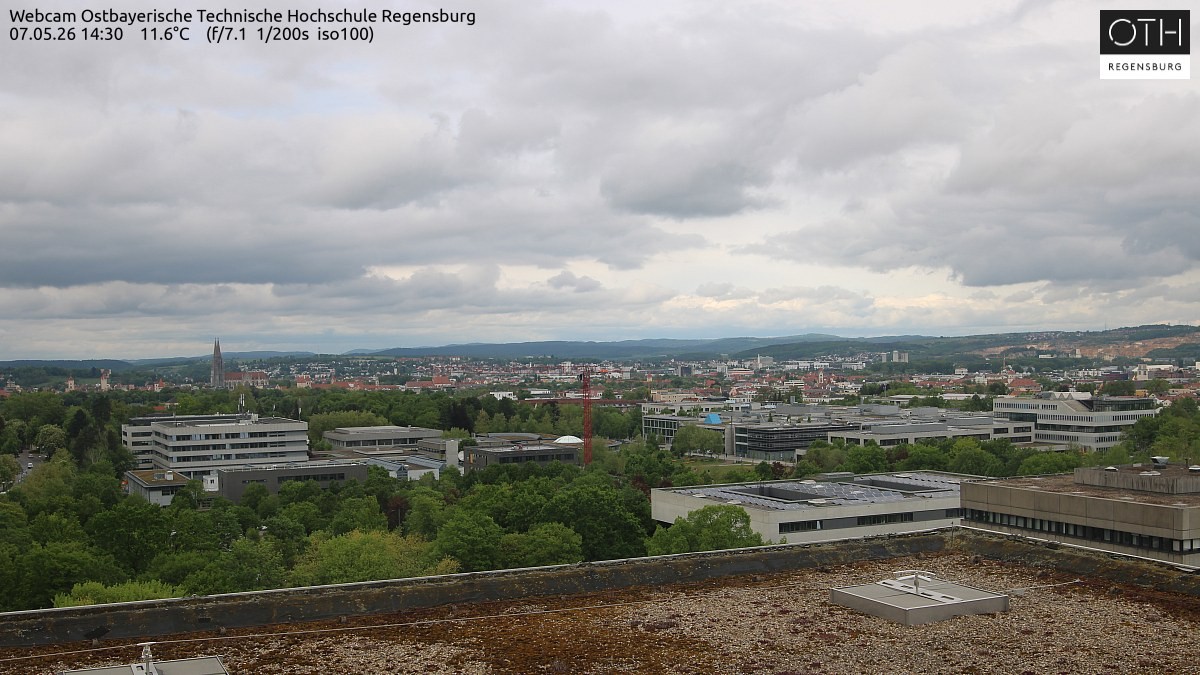 Archiv Foto Webcam Regensburg: Technische Hochschule
