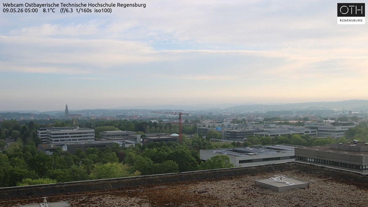 Archiv Foto Webcam Regensburg: Technische Hochschule