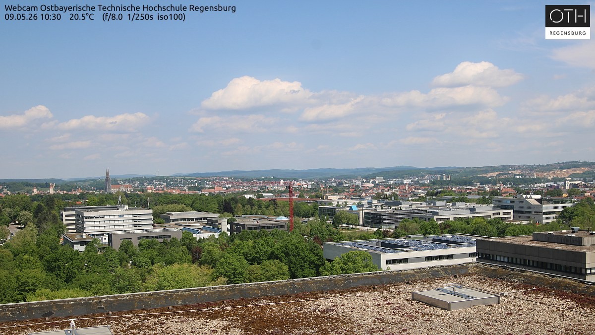 Archiv Foto Webcam Regensburg: Technische Hochschule
