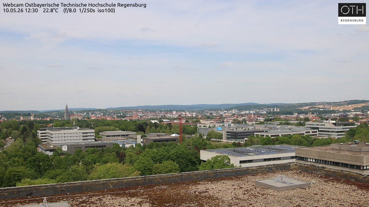 Archiv Foto Webcam Regensburg: Technische Hochschule