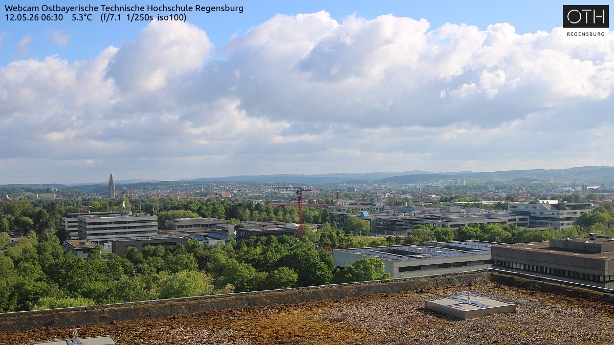 Archiv Foto Webcam Regensburg: Technische Hochschule