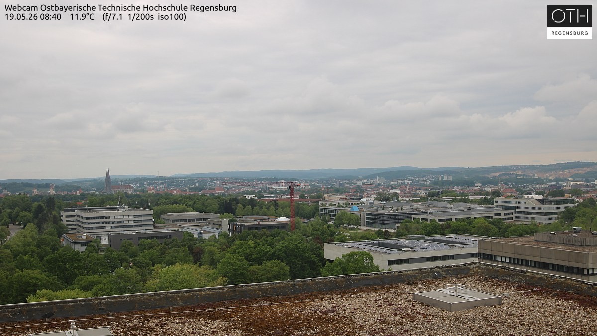 Archiv Foto Webcam Regensburg: Technische Hochschule