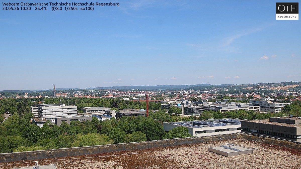 Archiv Foto Webcam Regensburg: Technische Hochschule