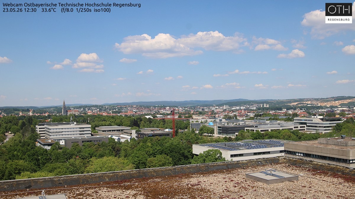 Archiv Foto Webcam Regensburg: Technische Hochschule